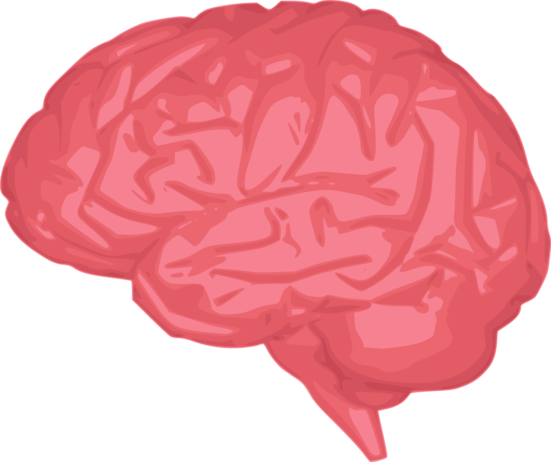 Cartoon image of human brain